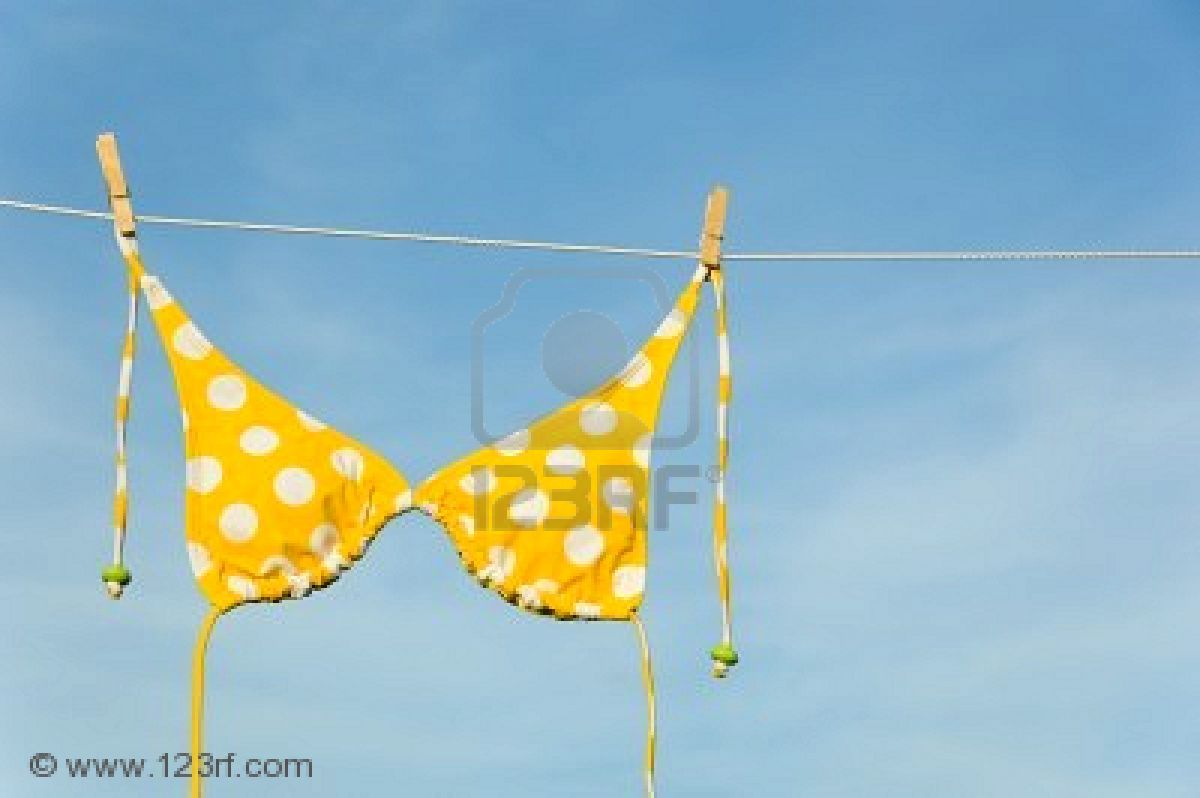 Baby yellow polka dot bikini hotsell